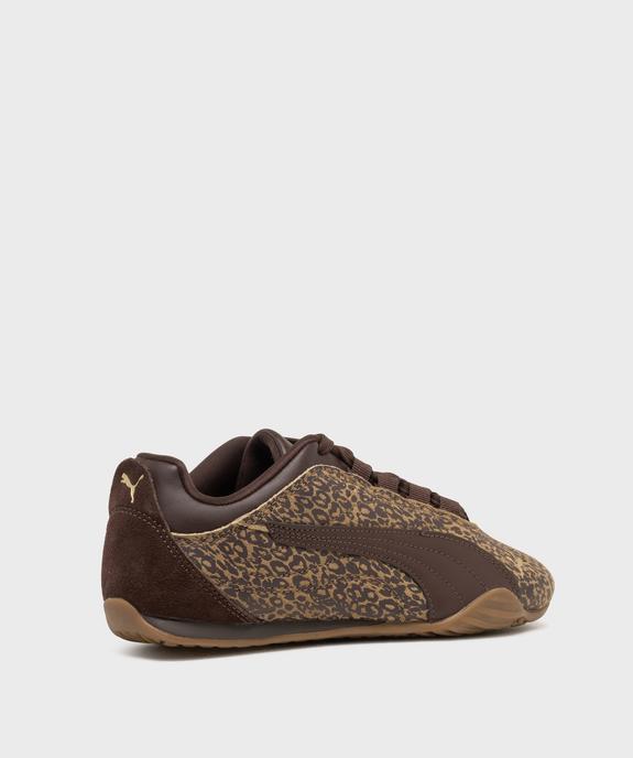 Tennis à fine semelle imprimé léopard femme - Puma vue4 - PUMA - GEMO