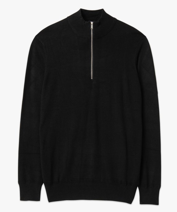 Pull homme en maille fine avec col camionneur vue4 - GEMO (HOMME) - GEMO