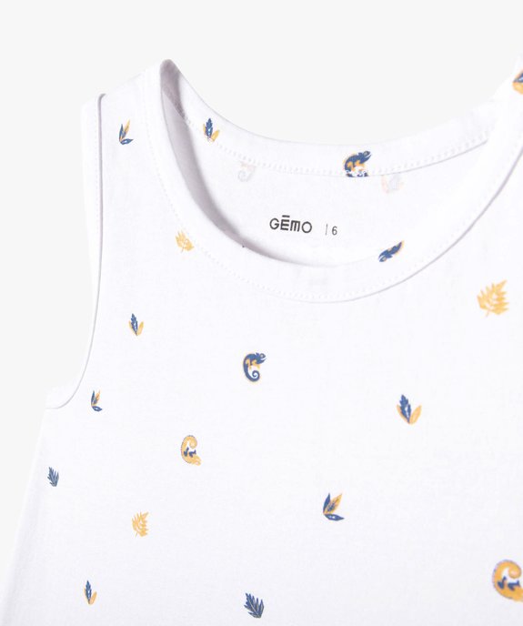 Débardeur garçon à motifs bicolores vue3 - GEMO (ENFANT) - GEMO