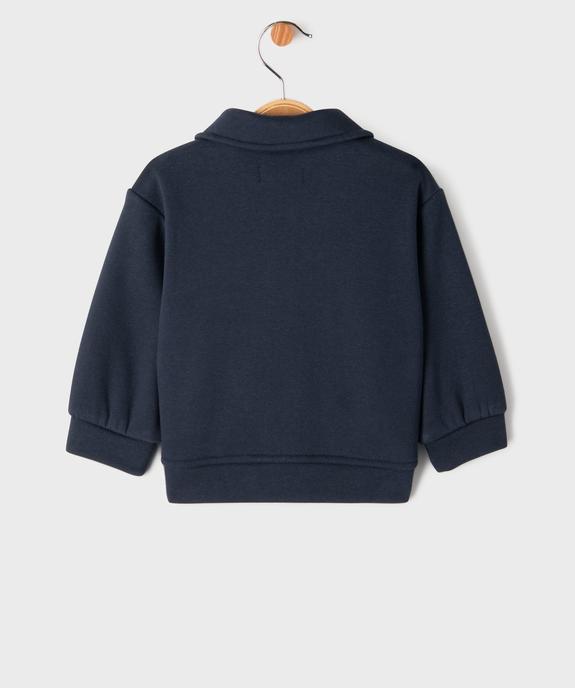 Sweat à pression avec petit col bébé fille vue4 - GEMO 4G BEBE - GEMO