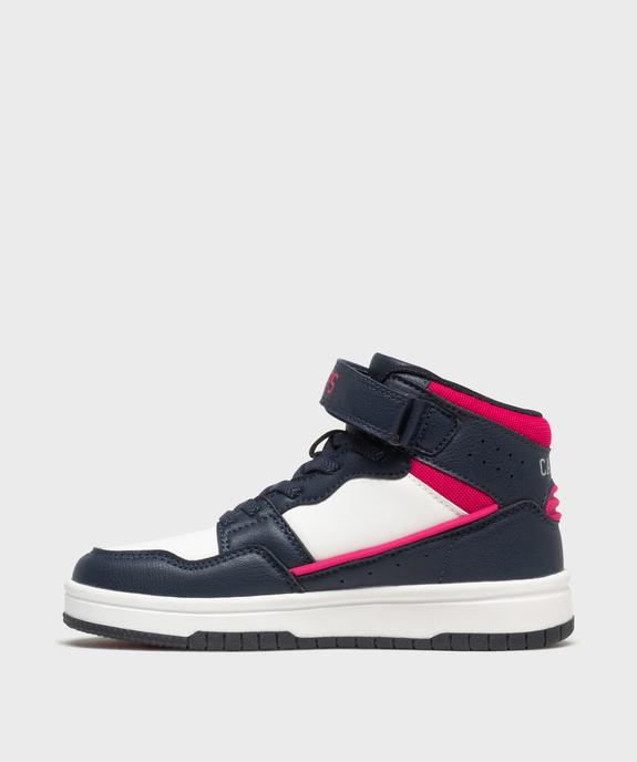 Baskets mid-cut à lacets élastiques et scratch fille - Camps United vue3 - CAMPS GEMO FOR GOOD - GEMO