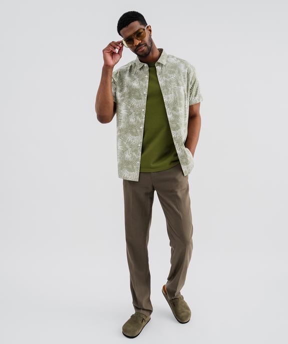 Tee-shirt manches courtes et col rond homme vue4 - GEMO (HOMME) - GEMO