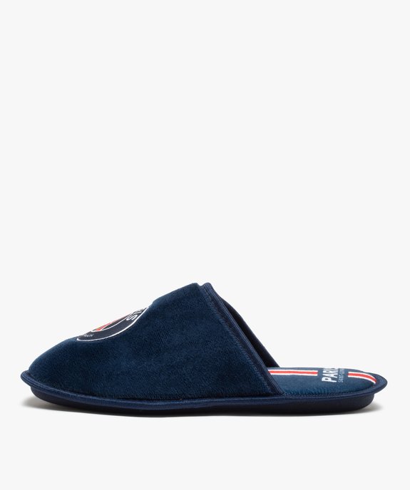 Chaussons homme mules en velours imprimé – Paris Saint-Germain vue3 - PSG - GEMO