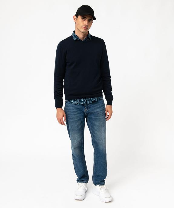 Chemise manches longues imprimée Regular fit homme vue5 - GEMO (HOMME) - GEMO