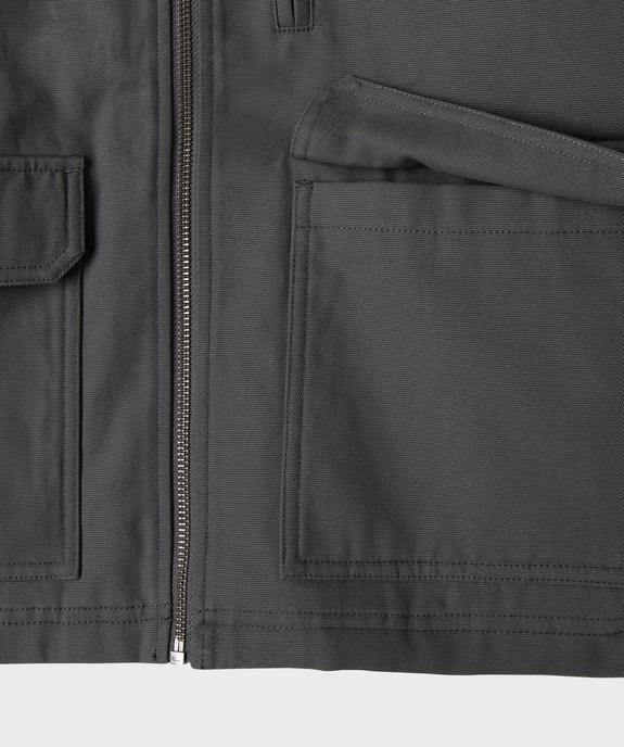 Veste zippée matelassée à col velours garçon vue10 - GEMO 4G GARCON - GEMO