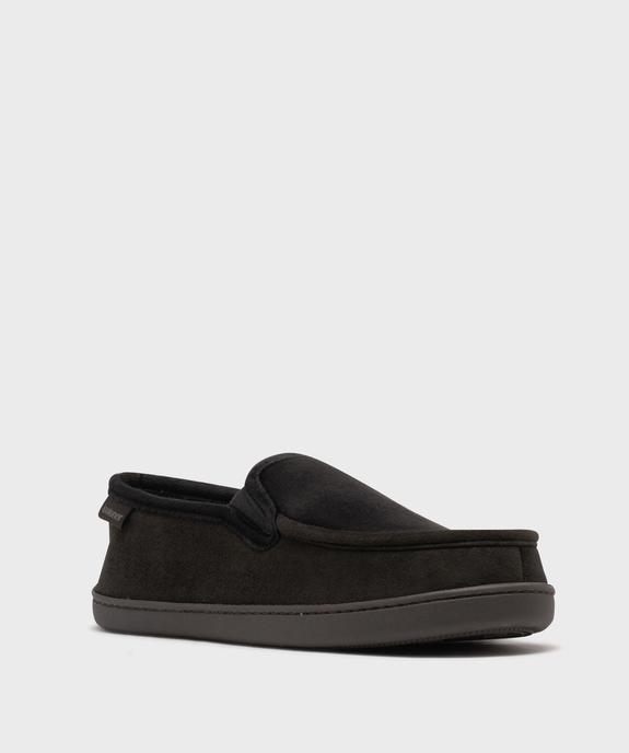 Chaussons en velours forme mocassins homme - Isotoner vue2 - ISOTONER - GEMO