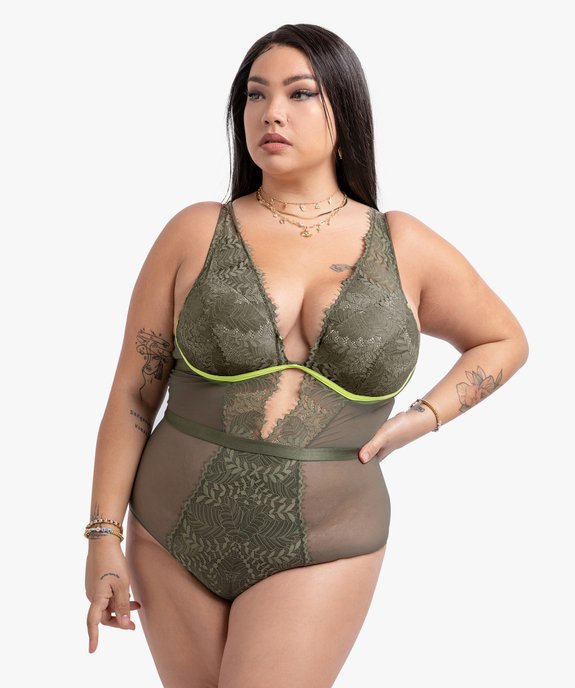 Body femme en tulle et dentelle - Gémo x Lalaa Misaki vue5 - GEMO(HOMWR FEM) - GEMO