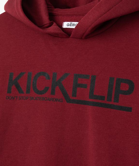 Sweat à capuche style streetwear garçon vue2 - PREMIER PRIX BY GEMO - GEMO