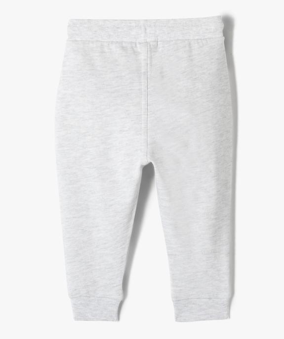 Pantalon de jogging avec ceinture bord-côte bébé garçon vue3 - GEMO 4G BEBE - GEMO