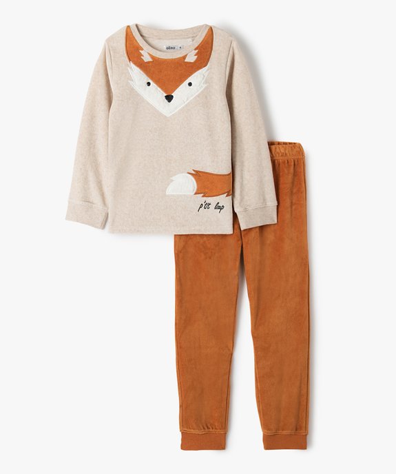 Pyjama garçon bicolore avec motif renard vue1 - GEMO (ENFANT) - GEMO