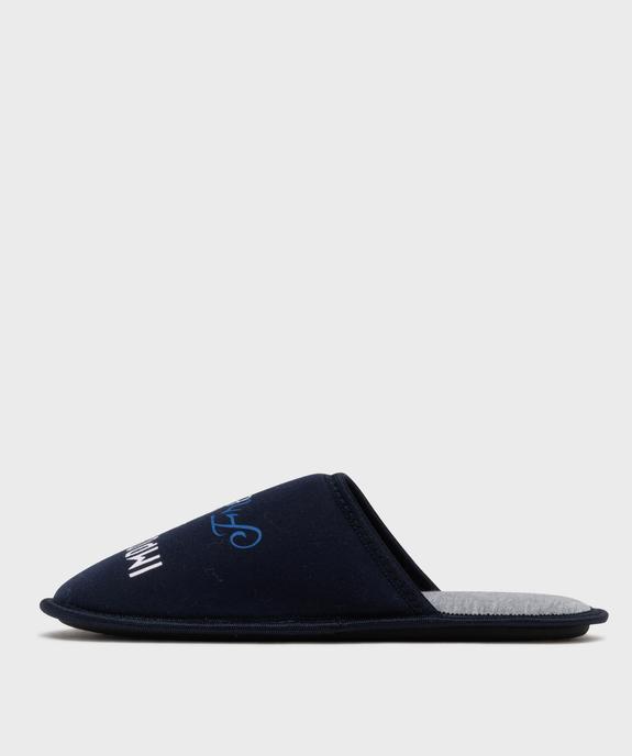 Chaussons mules en jersey imprimé homme  vue3 - GEMO(HOMWR HOM) - GEMO