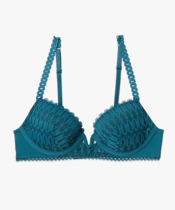 Soutien-gorge corbeille à armatures et dentelle vue4 - GEMO(HOMWR FEM) - GEMO