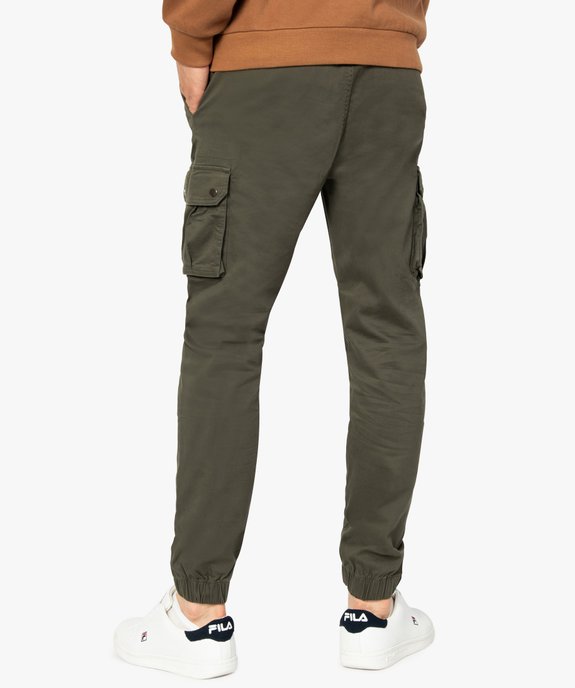 Pantalon homme jogger à poches latérales vue3 - GEMO (HOMME) - GEMO
