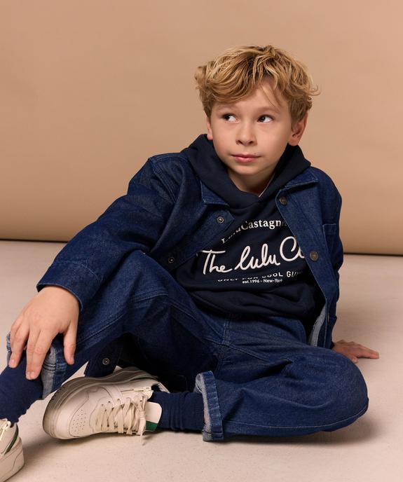 Veste en jean coupe droite garçon - LuluCastagnette vue1 - LULU CASTAGNETTE GEMO FOR GOOD - GEMO