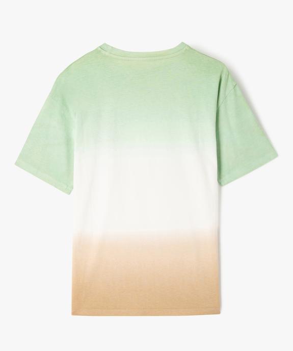 Tee-manches courtes tie-and-dye dégradé garçon vue3 - GEMO 4G GARCON - GEMO