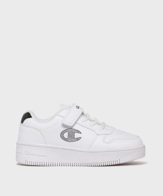 Baskets basses à strass et scratch fille - Champion vue1 - CHAMPION USA - GEMO