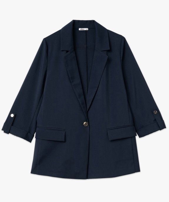Veste de tailleur à manches 3/4 femme vue4 - GEMO(FEMME PAP) - GEMO