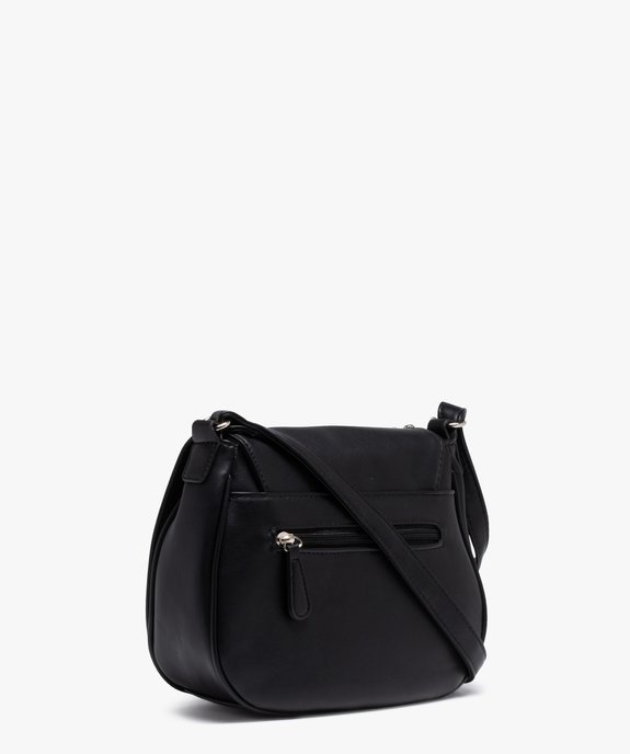 Sac femme forme besace avec clous métalliques vue2 - GEMO (ACCESS) - GEMO