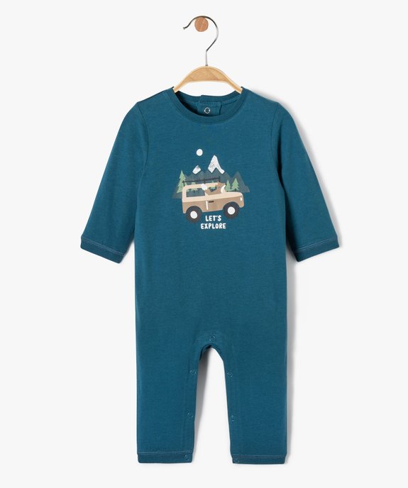 Pyjama bébé garçon avec motif explorateur vue1 - GEMO(BB COUCHE) - GEMO