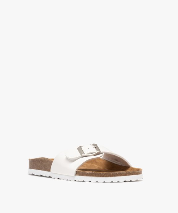 Mules à large bride vernie et semelle anatomique femme vue2 - VALENTINA BALDA - GEMO
