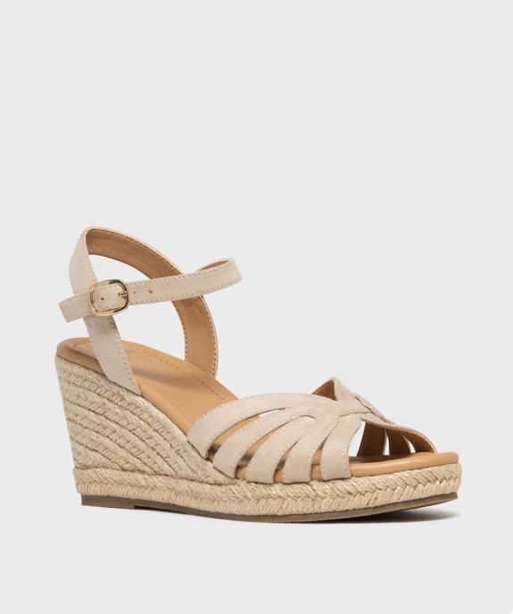 Sandales compensées en toile femme - Valentina Baldano vue3 - VALENTINA BALDA - GEMO