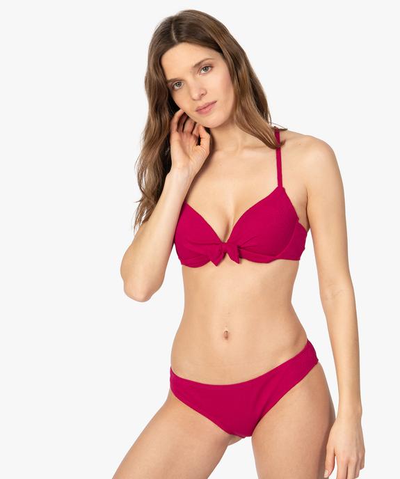 Bas de maillot de bain femme forme slip vue3 - GEMO (PLAGE) - GEMO
