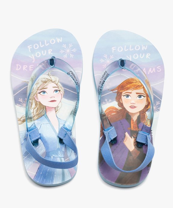 Tongs fille à brides transparentes - Reine des Neiges vue1 - REINE DES NEIGE - GEMO