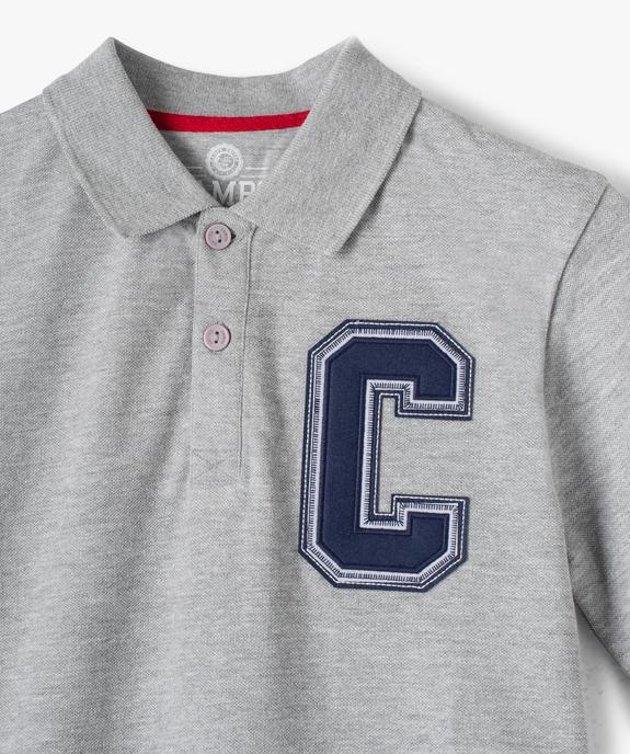 Polo garçon en maille piquée imprimée - Camps United vue2 - CAMPS UNITED - GEMO
