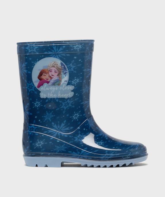 Bottes de pluie à semelle crantée imprimées fille - La Reine des Neiges vue1 - REINE DES NEIGE - GEMO