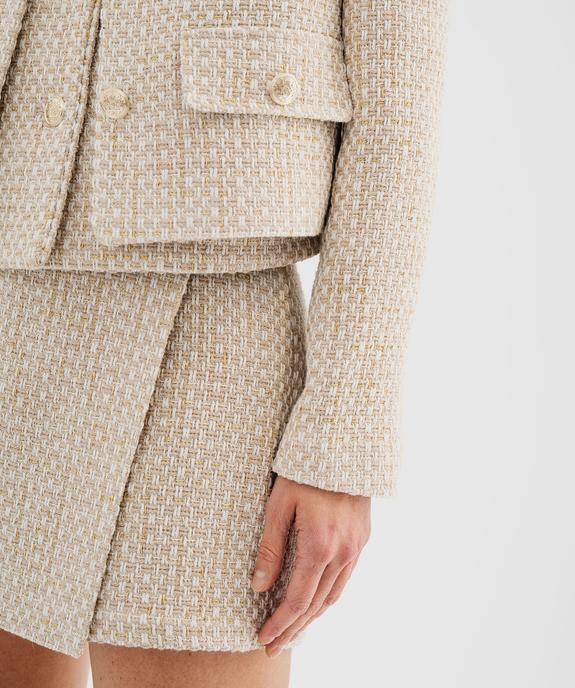 Veste en tweed brillant femme vue3 - GEMO(FEMME PAP) - GEMO