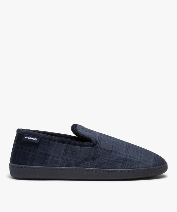 Chaussons homme style charentaises à carreaux - Isotoner vue1 - ISOTONER - GEMO