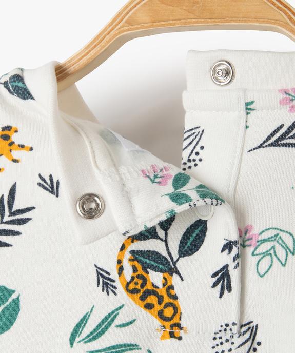 Sweat bébé fille motif jungle vue3 - GEMO(BEBE DEBT) - GEMO