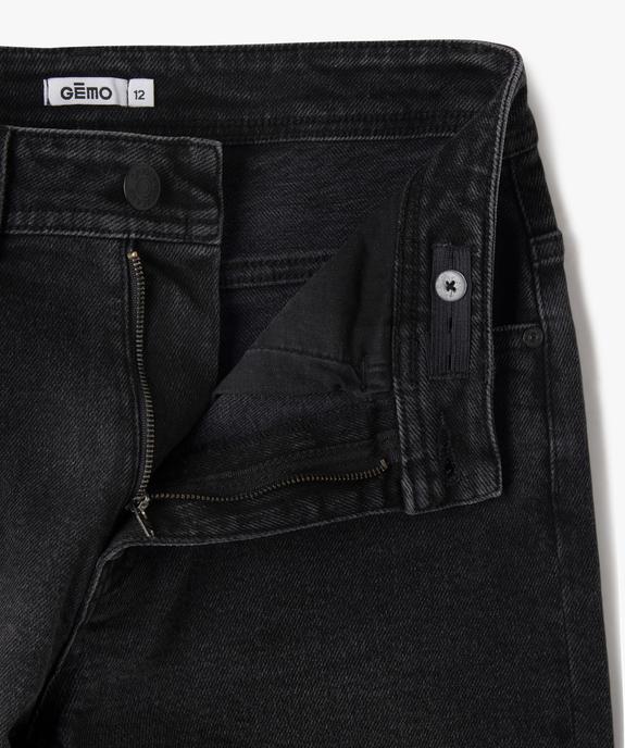Jean loose avec ceinture ajustable garçon vue6 - GEMO (JUNIOR) - GEMO