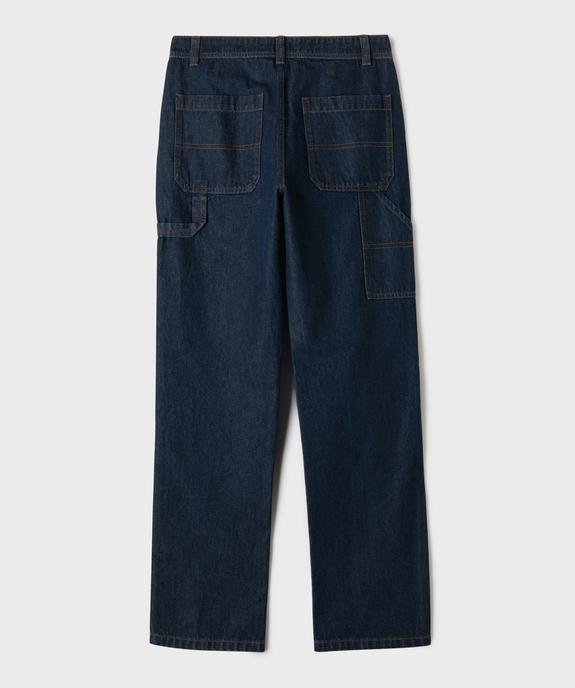 Jean Regular charpentier à taille réglable garçon vue4 - GEMO 4G GARCON - GEMO