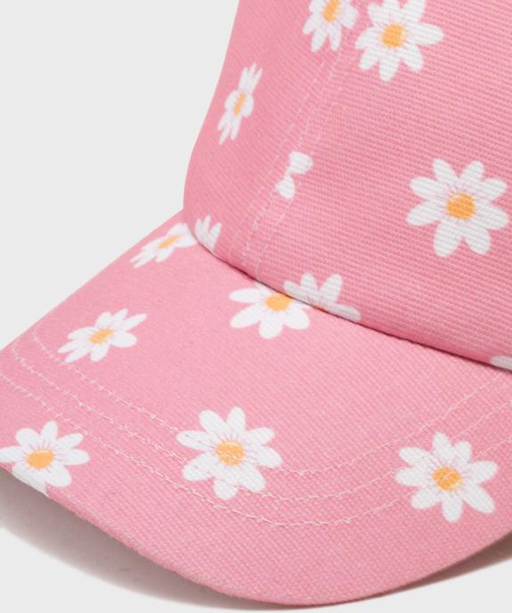 Casquette à motifs fleuris fille vue3 - GEMO - GEMO