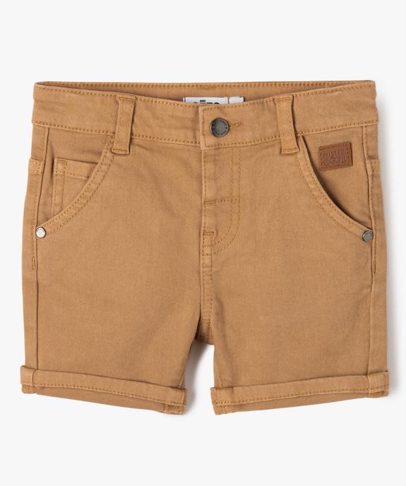 Short bébé garçon en toile de coton vue1 - GEMO(BEBE DEBT) - GEMO