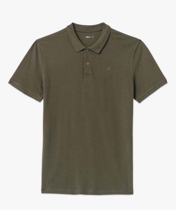 Polo à manches courtes en maille piquée homme vue4 - GEMO 4G HOMME - GEMO