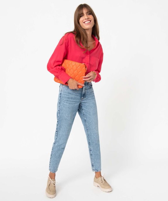Chemise femme ample à manches longues vue5 - GEMO 4G FEMME - GEMO