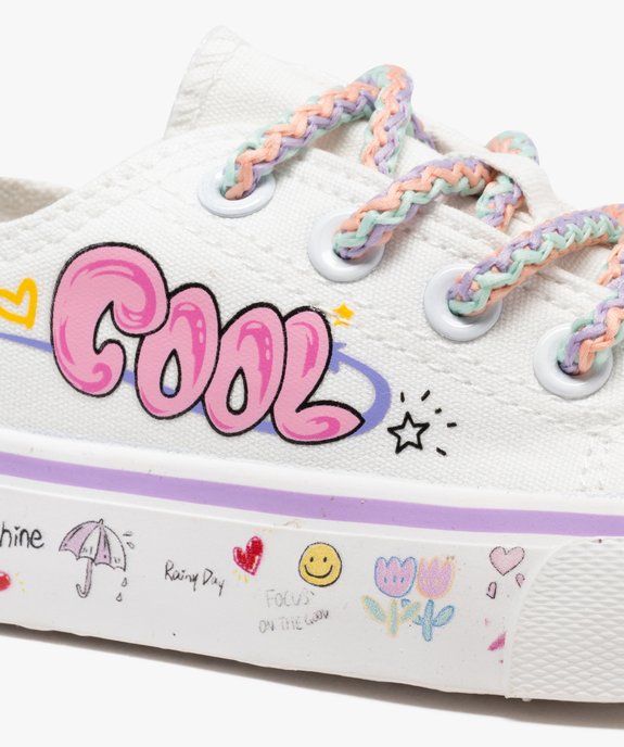 Baskets basses en toile imprimées fille vue7 - LOVELY WINGS GEMO FOR GOOD - GEMO