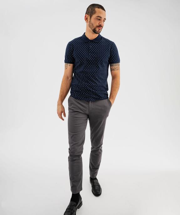 Pantalon chino slim en coton stretch homme vue5 - GEMO (HOMME) - GEMO