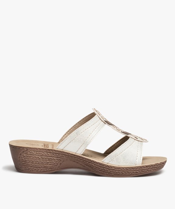 Mules femme confort dessus à brides ornées de strass vue1 - G'FLEX - GEMO