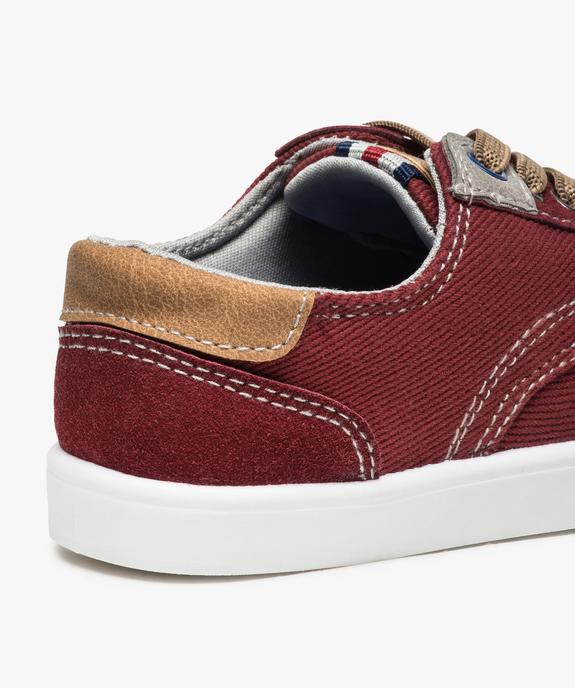 Chaussures bateau garçon en toile et lacets élastiques vue6 - GEMO (ENFANT) - GEMO