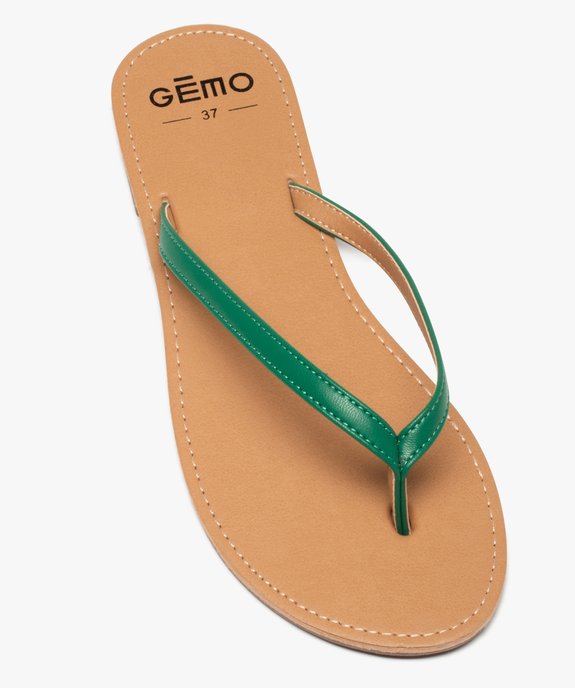 Tongs femme à petit talon plat et lanières fines - Valentina Baldano vue5 - VALENTINA BALDA - GEMO