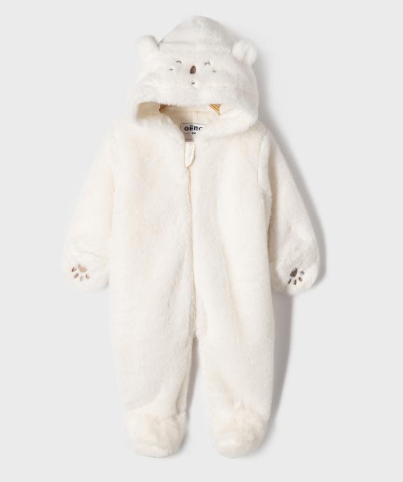Combinaison pilote surpyjama en maille peluche bébé  vue7 - GEMO(BB COUCHE) - GEMO