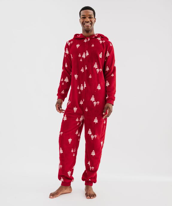 Combinaison pyjama zippée spéciale Noël homme vue2 - GEMO(HOMWR HOM) - GEMO