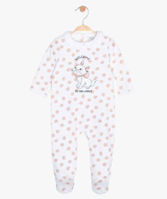 Pyjama bébé fille en velours à pois - Disney vue1 - DISNEY DTR - GEMO