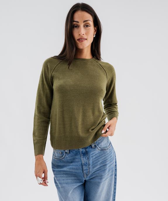 Pull col rond en maille fine femme vue4 - GEMO(FEMME PAP) - GEMO