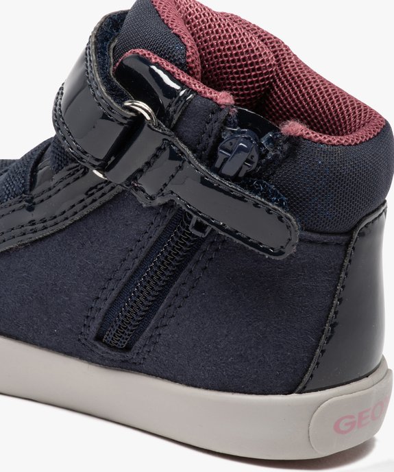 Baskets mid-cut bébé fille à zip et scratch - Geox vue6 - GEOX - GEMO