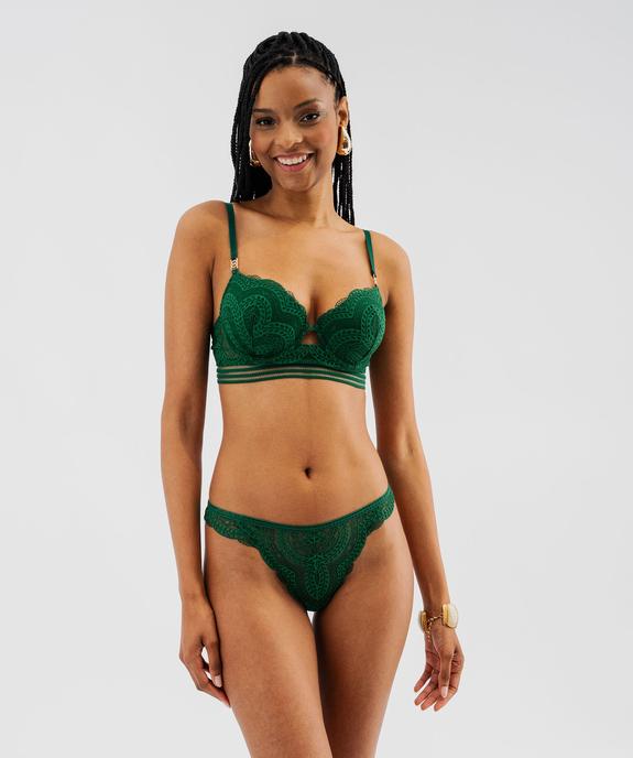 Soutien-gorge corbeille à bonnets paddés en dentelle femme vue4 - GEMO(HOMWR FEM) - GEMO