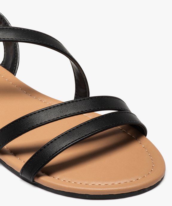 Sandales plates multibrides à enfiler femme vue6 - PREMIER PRIX BY GEMO - GEMO